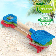 Dilabnba sand toys set in bright colors for family outdoor play.
