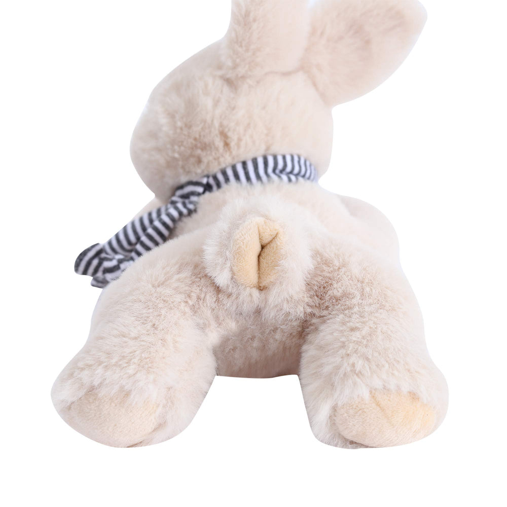 DILLY DUDU beige bunny plush with stitched nose detail