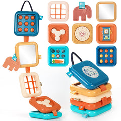 Dilovely Busy Board with interactive activities boosts fine motor play on the go.