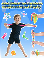 Diltik monkey noodle fidget for tactile stimulation during quiet time