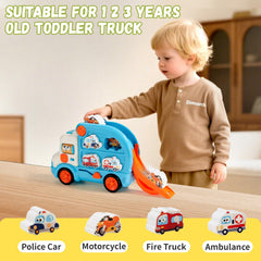 Dimoarch 3-in-1 matching cars build fine motor skills.