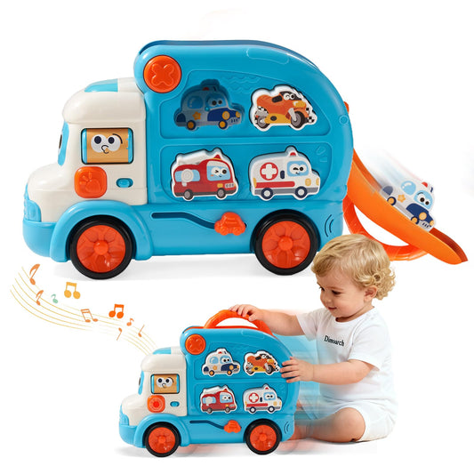 Dimoarch 3-in-1 toddler truck with storage promotes tidy play.