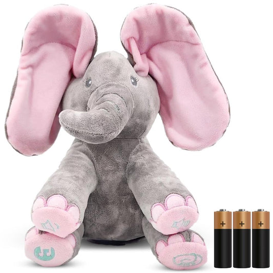 Dimple Kaia elephant singing close-up, inviting baby-friendly musical moments.