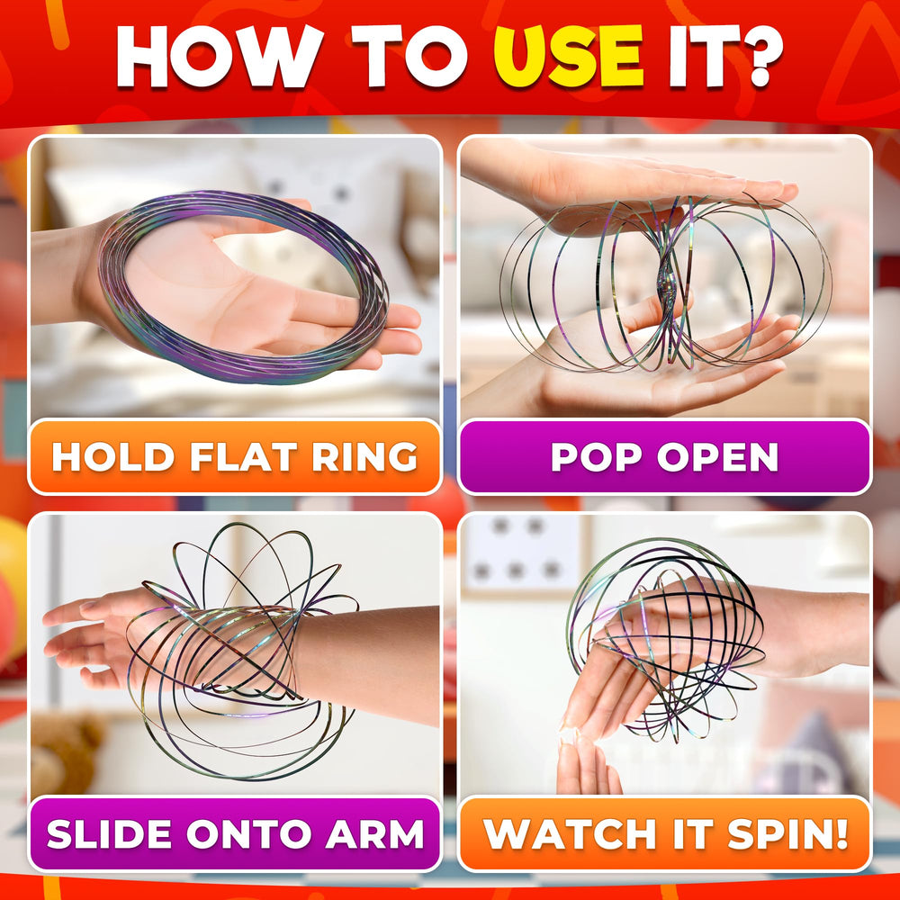 DIMROM Flow Ring Spinner kinetic spin delivers engaging tactile experience