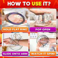 DIMROM Flow Ring Spinner kinetic spin delivers engaging tactile experience