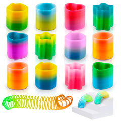 DIMROM rainbow coil springs collection for decorative desk organization and tactile fidgeting.