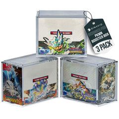 Dinavio Crafthouse PKMN booster box case 3-pack display protects and showcases with sturdy build.