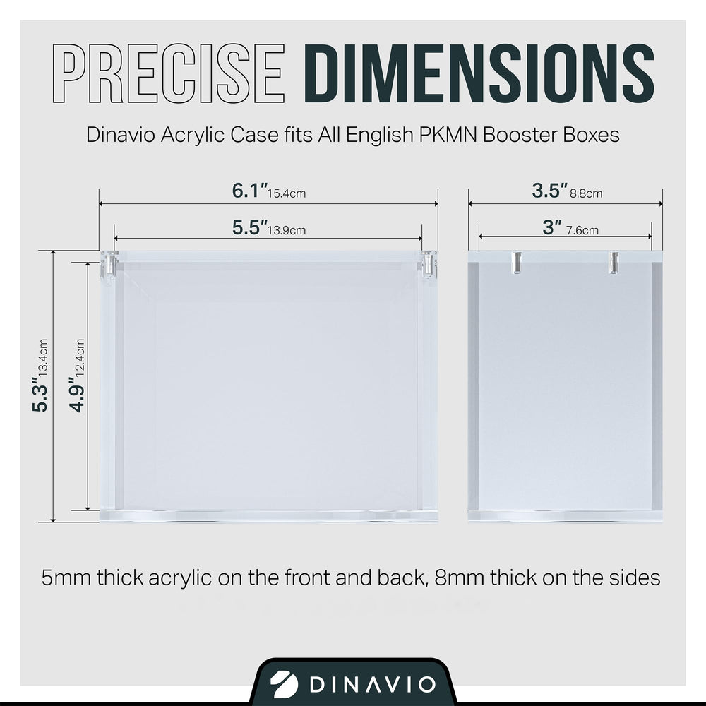 Dinavio Crafthouse PKMN Booster Box Case stackable design maximizes shelf space.