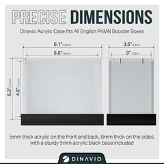 Dinavio Crafthouse PKMN Booster Box Case solid black base adds stability.