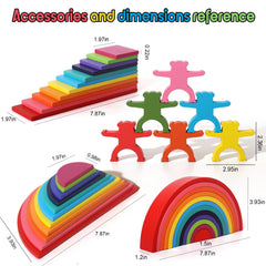 Dinhon rainbow toy makes a colorful gift for birthdays and holidays.