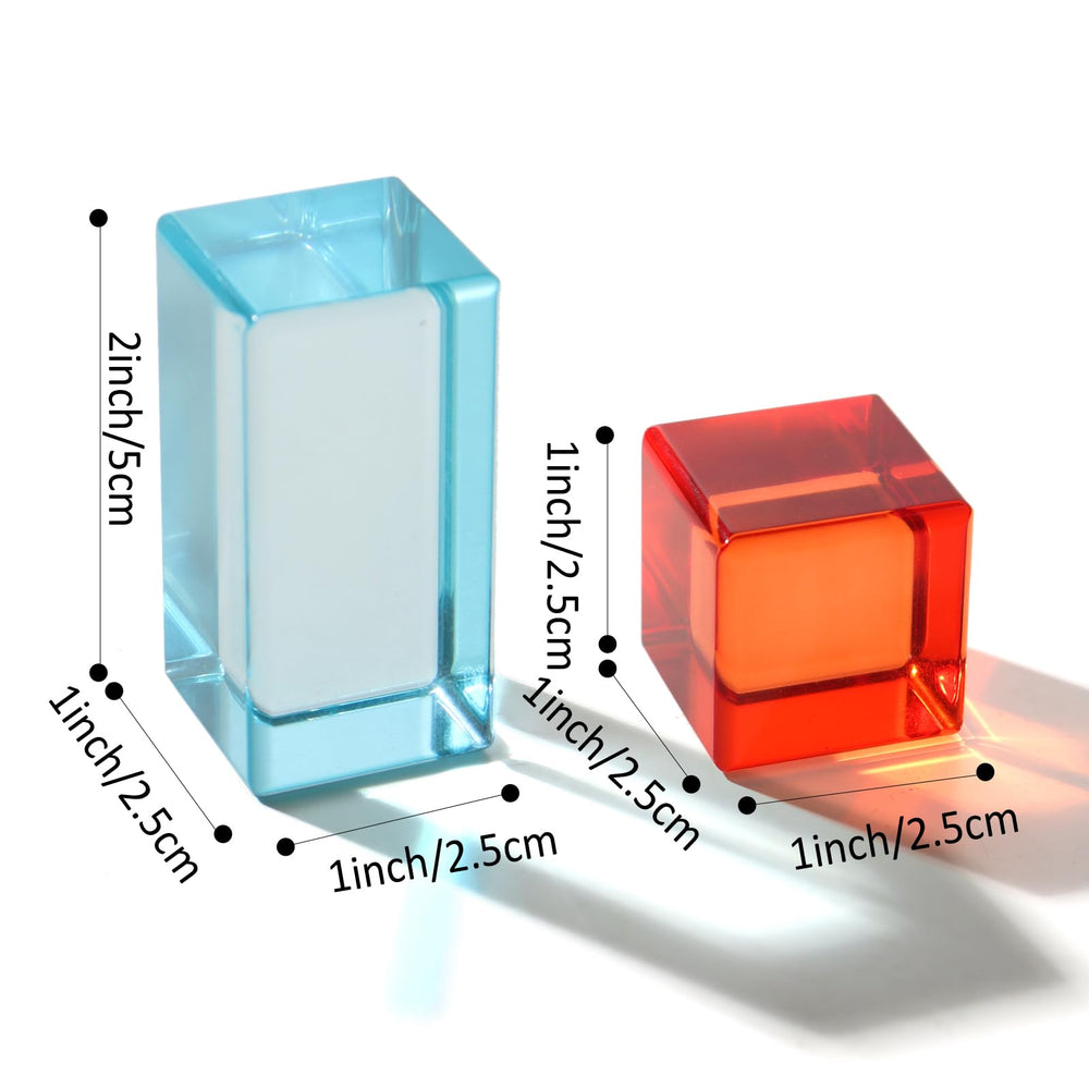 Dinhon Rainbow Gem Blocks compatible with other sets for expansion