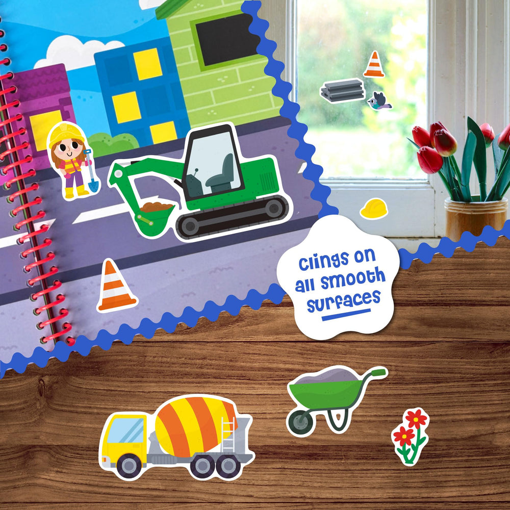 DINO MINI Stick4Ever jelly stickers are waterproof and washable for easy cleanup