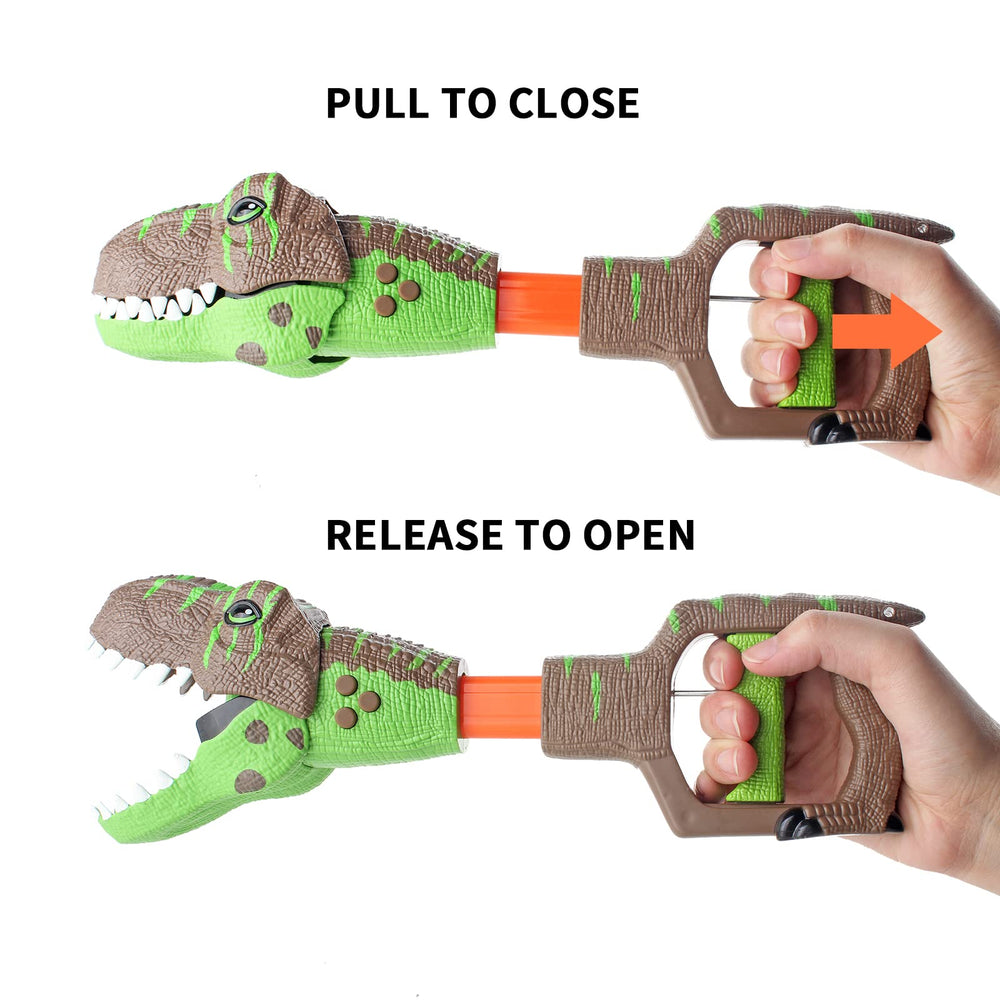 DINOBROS light and roar features engage senses for immersive dinosaur play scenarios.