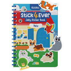 Dino Mini Stick4Ever Jelly Sticker Book cover for durable kid-friendly play on the go.