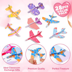 DIRMXRY colorful foam airplanes offer color options for kids.