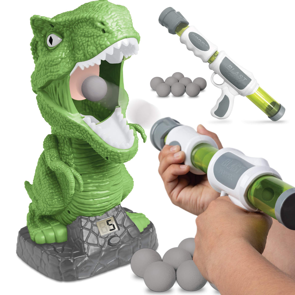 Discovery Hungry T-Rex Feeding Game: T-Rex mouth target for focused aiming fun.