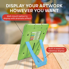 Discovery Neon Glow Drawing Easel wall mount option for flexible display