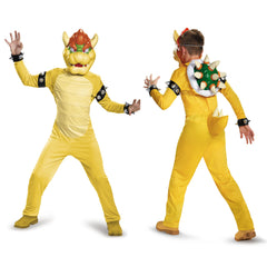 Disguise Bowser costume front view for kids, official Nintendo style for authentic look.