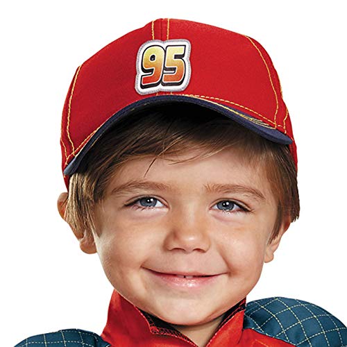 Disguise Cars 3 Lightning McQueen graphic print enhances movie-inspired costume