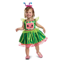 Disguise Cocomelon toddler dress with white striped top, cozy for daily wear and play.