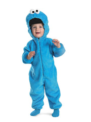 Disguise Cookie Monster DLX plush hood for cozy, imaginative play.
