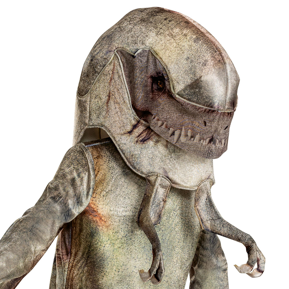Disguise Distorus Rex attached hand covers add creature-like appeal for imaginative play.