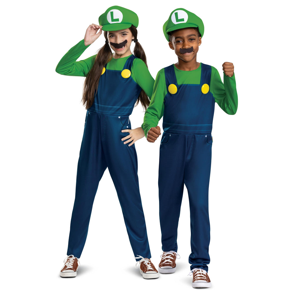 Disguise Luigi Elevated costume logo tag boosts licensed realism at events.