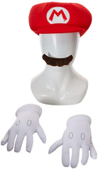 Disguise Mario accessory kit gloves complete a kid-friendly Mario look.
