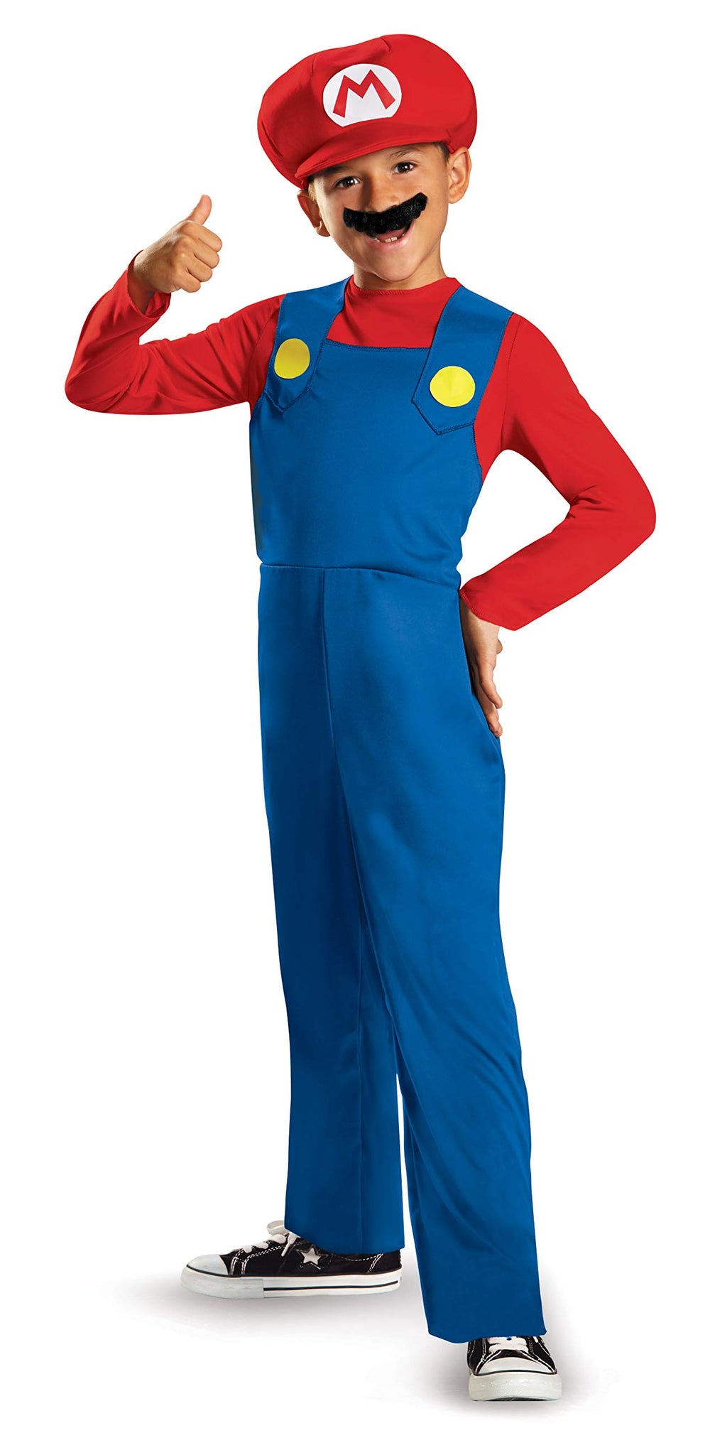 Disguise Nintendo Super Mario jumpsuit for authentic hero look during playtime