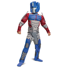 Disguise Optimus Prime mask close-up emphasizes secure fit and safe play.
