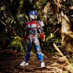 Disguise Optimus Prime shoulder pieces add dimensional armor accents for role-play.
