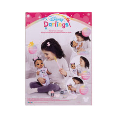 Disney Darlings Minnie 13-inch doll open eyes expressively for lifelike play.