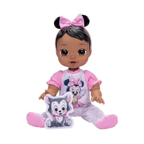 Disney Darlings Minnie 13-inch doll pancake plush invites pretend breakfast play.