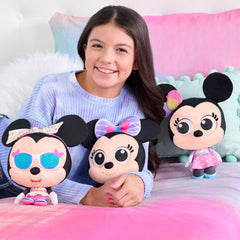Disney Doorables Puffables Minnie with sunglasses plush for stylish storytelling