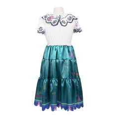 Disney Encanto Mirabel dress butterfly shoulder accents add magical charm for special occasions.