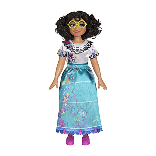 Disney Encanto Mirabel dress close-up highlighting scalloped collar and embroidery
