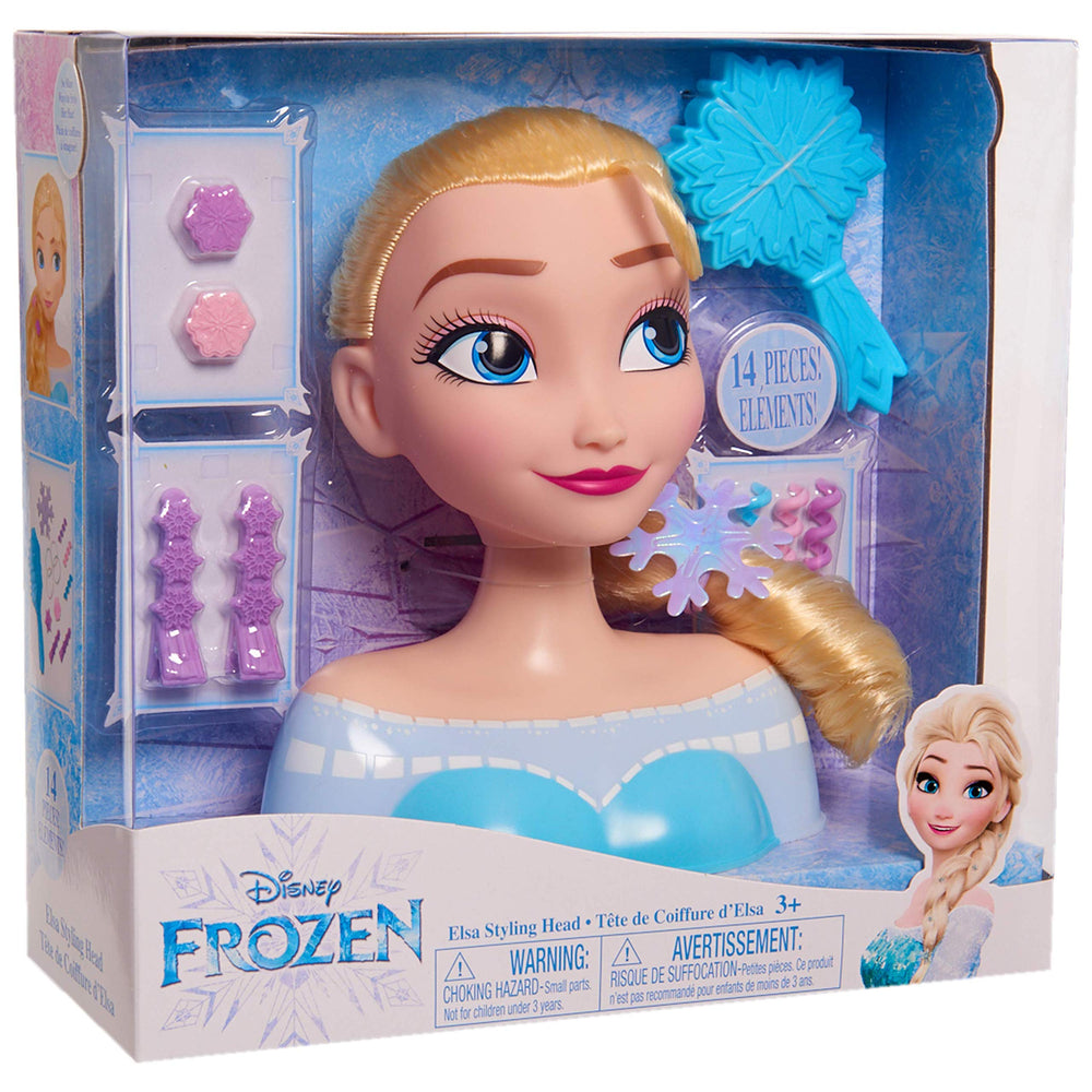 Disney Frozen Elsa styling head braid detail for creative styling practice