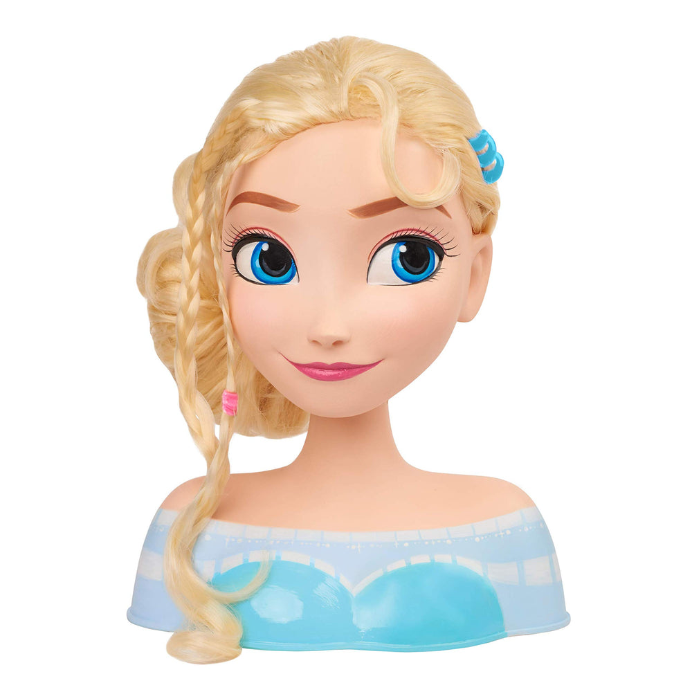 Disney Frozen Elsa styling head with snowflake clips for decorative styling