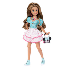 Doll's long hair can be brushed and styled for new looks.