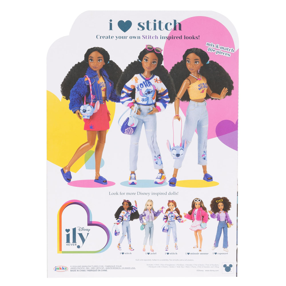 Disney ily 4EVER Stitch doll one-shoulder crop top outfit for on-trend looks