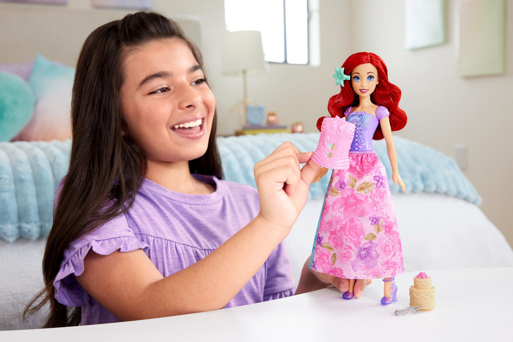 Disney Princess Ariel garden play scene with mystery silhouettes inspires imaginative storytelling