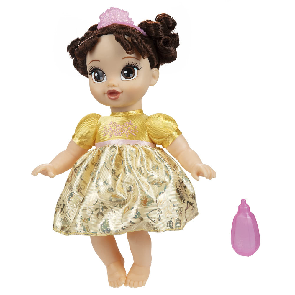 Soft-bodied Disney Princess Belle doll invites gentle hugs and comforting moments.