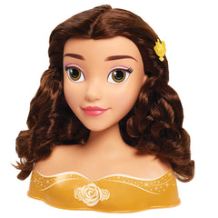 Belle styling head with rose-gold accents enhancing deluxe pretend-play visuals