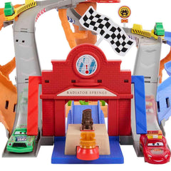 Disney Princess Cars Fire House feature prompting rescue actions