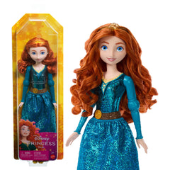 Disney Princess Merida doll in sparkling fashion for imaginative play and styling.