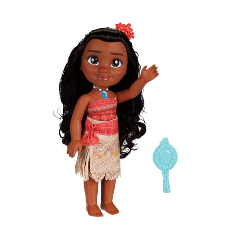 Doll hair brushing with included brush for long-hair care.