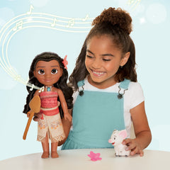 Moana necklace lights up during sing along moments.
