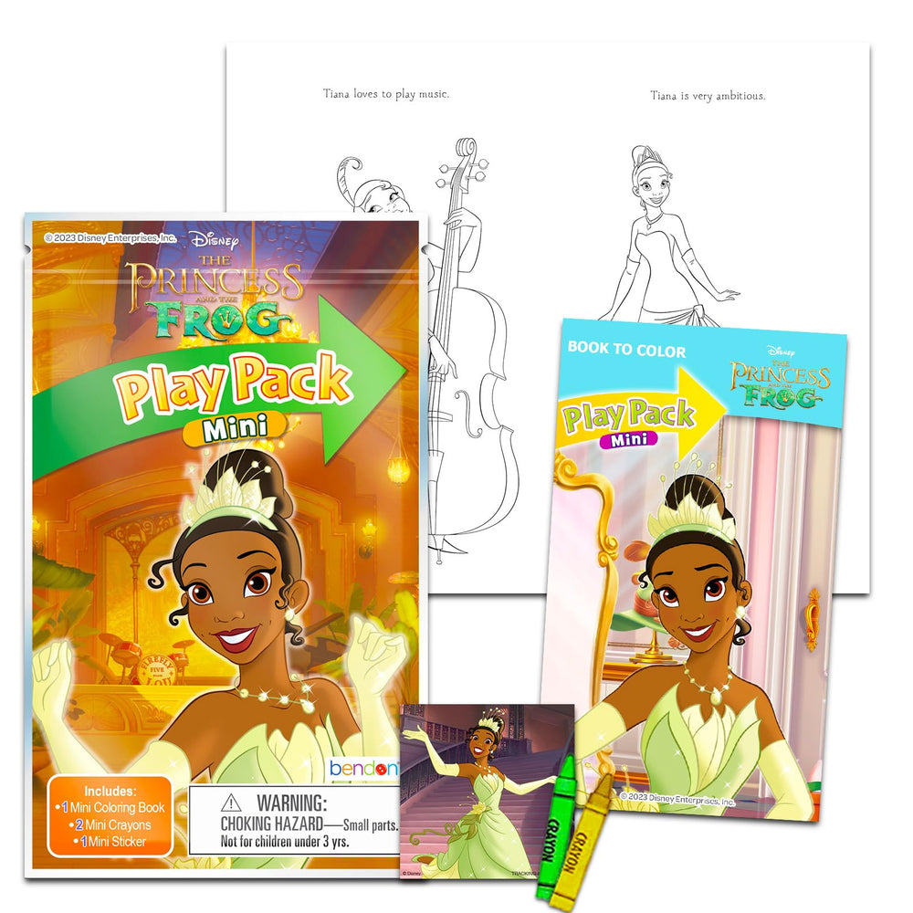 Disney Princess and the Frog mini coloring book, perfect party and classroom activity