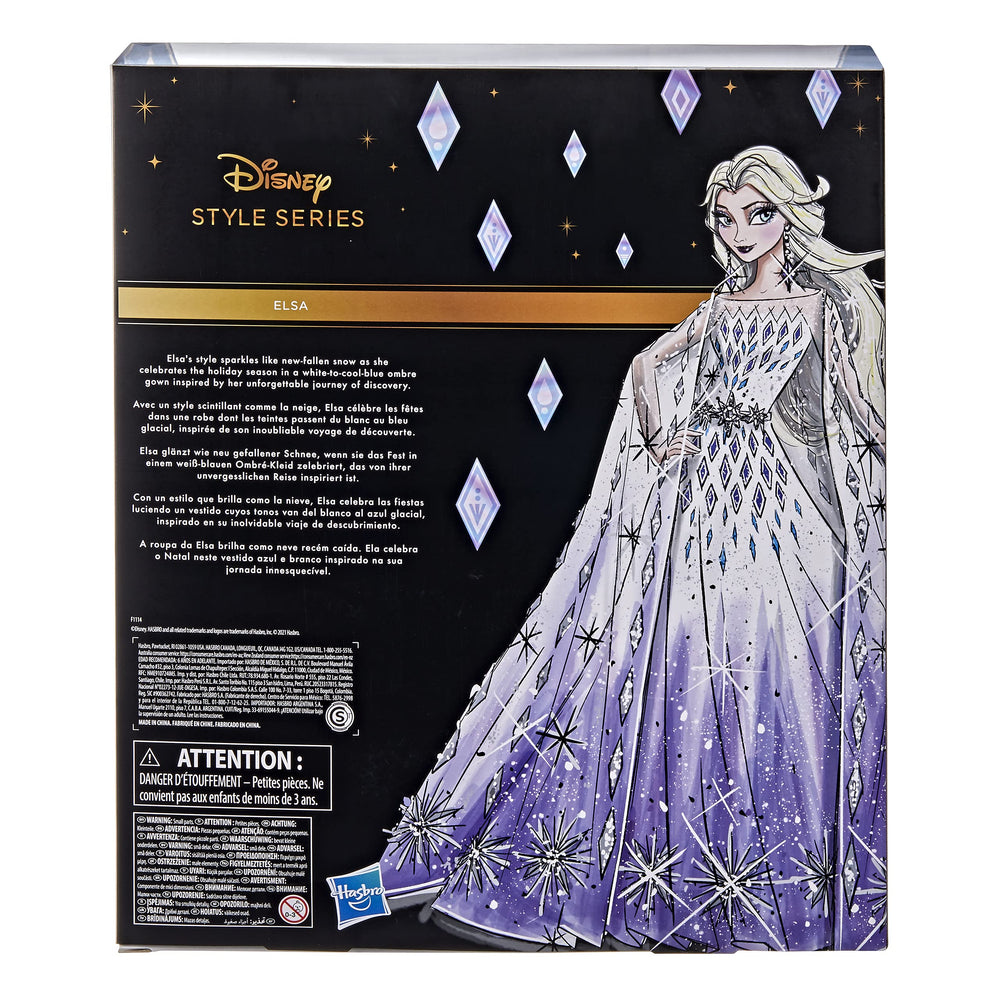 Disney Princess Style Series Holiday Elsa Doll icicle shoes highlight