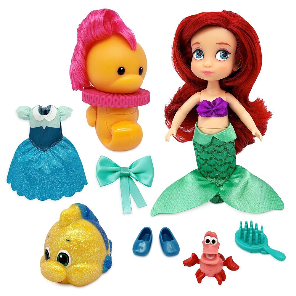 Disney Store Ariel Animators' Collection 5-inch mini doll for imaginative undersea adventures.